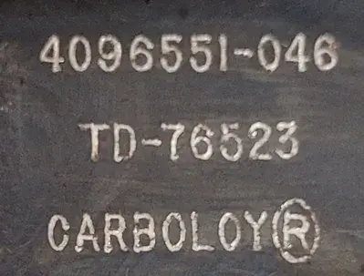USED CARBOLOY 4096551-046 / TD-76523