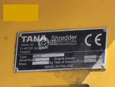 Used 2021 TANA 440DTECO SHARK MOBILE SHREDDER Shredders Texas US | US Recycling Equipment #1411863