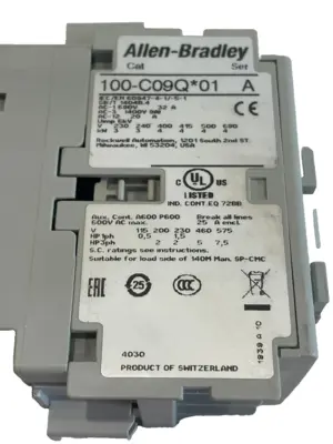 NEW ALLEN BRADLEY 100-C09QJ01 CONTACTOR SER. A 100C09QJ01
