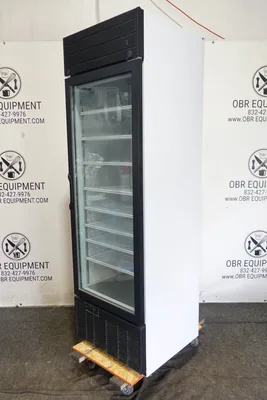 HABCO SINGLE SECTION GLASS DOOR REACH-IN REFRIGERATOR MODEL SE18