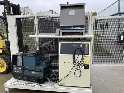 Used 2008 FANUC M10IA DUAL ARM ROBOTIC FOAM CELL WITH A/B SIDED INDEX TABE/ COULD CONVERT TO WELD CELL Robotic Welding Cells | Harbor Machinery Inc. #1283347