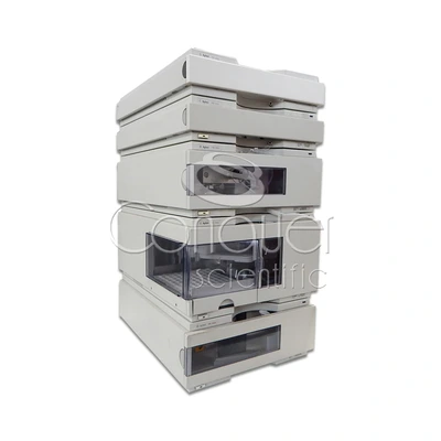 USED AGILENT TECHNOLOGIES 1100 HPLC / FLD DETECTOR / QUATERNARY PUMP