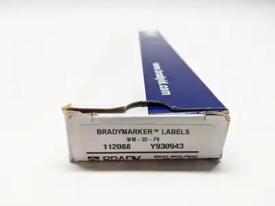 WM-32-PK | Brady  Vinyl Cloth Wire Marker LOT OF 17 Sheets - New Other