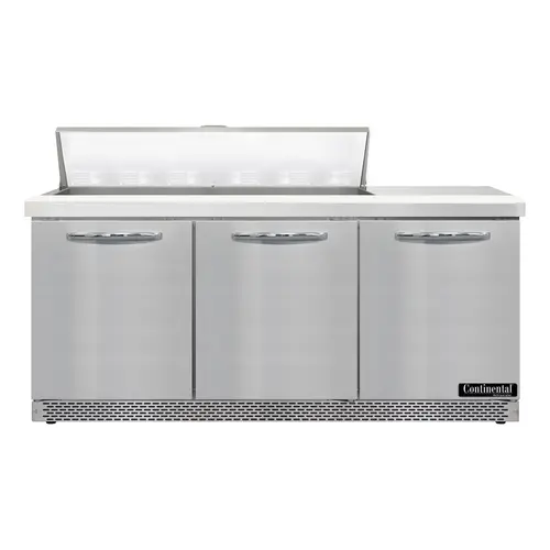 Continental D72N12-FB 72" Designer Line Sandwich/salad Prep Table W/ Refrigerated Base, 115v