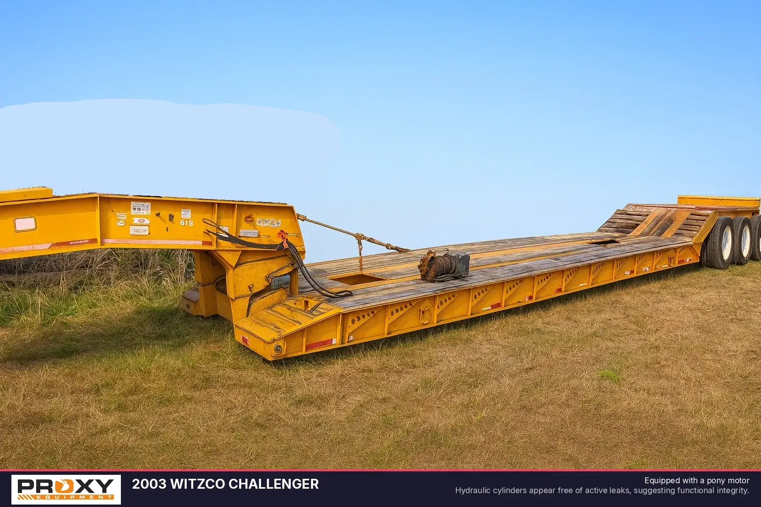 Used 2003 WITZCO CHALLENGER Lowboy Trailers North Carolina US | Proxy Equipment #1380480