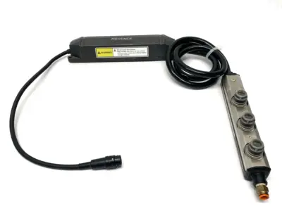 Used KEYENCE Micro Static Eliminator Head Bar 24VDC DAMAGED CORNER Electrostatic Air Cleaners Michigan US | Maverick Industrial Sales #1502398