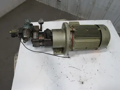 AEG Truninger AM 132MR QT33-012 10Hp 7.5kW 1740RPM 208V Hydraulic Pump 320 Bar