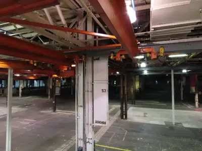 Cleveland Tramrail P&H 15 Ton Double Girder Bridge Crane 34' 10" Span w/Remote