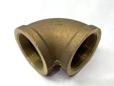 Right-Angle 2-1/4" NPT Brass Elbow - New Other