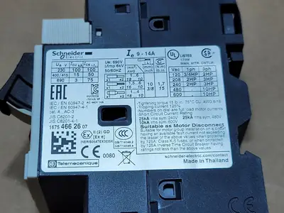 USED SCHNEIDER ELECTRIC GV2ME16