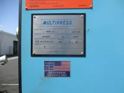 Used MULTIPRESS MSP-15 Gap Frame (OBS) Presses California US | TNT Industrial #1082811
