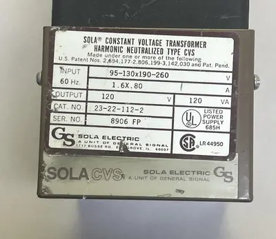 USED SOLA 23-22-112-2
