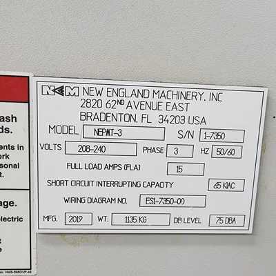 Cap Retorquer / Cap Tightener System New England Model NPMT-3  # 2573
