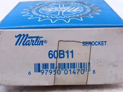 Martin 60B11 #60 Roller Chain Sprocket 11-Tooth 1" Threaded Bore  Lot of 3