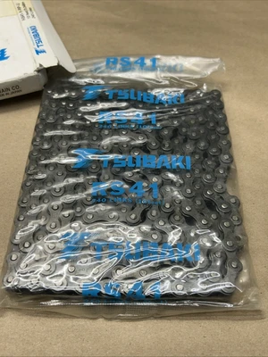 Tsubaki ROLLER CHAIN RS41-1-RP-U A110102 10' FT 240 Links NEW IN BOX &SEALED BAG