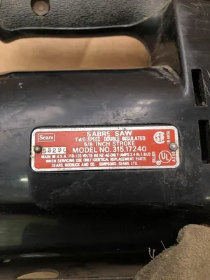 Craftsman Sabre Saw 315.17240 2 Speed Reciprocating Saw 5/8″ Stroke 1PH