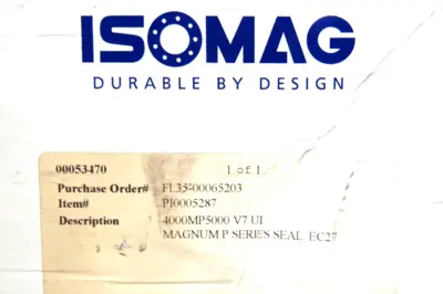 NEW ISOMAG 4000MP5000 V7 UL MAGNUM SERIES P SEAL PI0005287