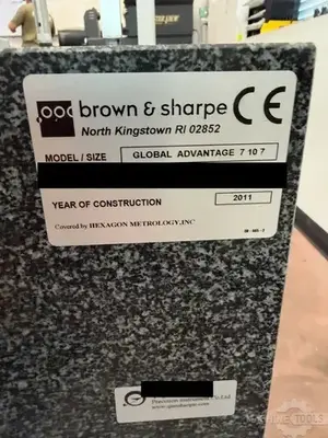 Used 2011 BROWN AND SHARPE GLOBAL ADVANTAGE 7.10.7 Coordinate Measuring Machines Arizona US | KD Machinery #1418972