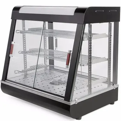 27" wide heated display case