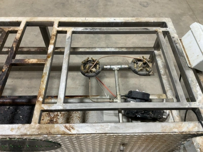Used PSYCHO BREW COMMERCIAL BREWING SYSTEM STAND WITH 2 BURNERS Brewing Equipment Michigan US | Miedema Asset Management Group #1580110