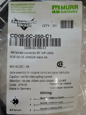 NEW Murr Elektronik CD08-0C-050-C1