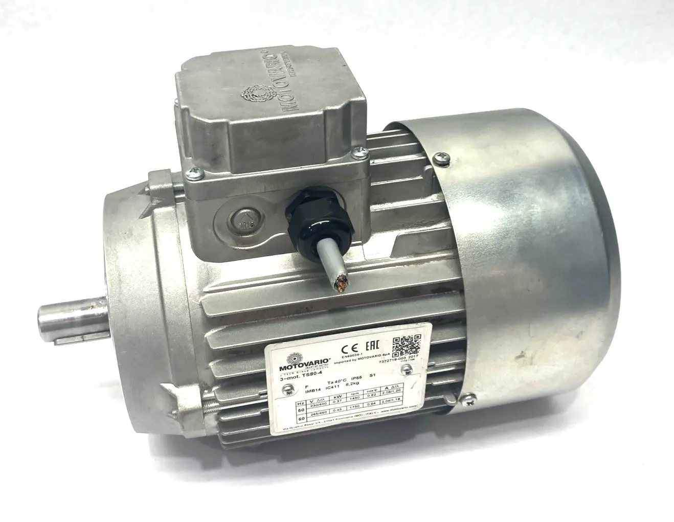 Used Motovario Electric Motor 3-Phase 0,37kW 1450rpm A.C. Motors Michigan US | Maverick Industrial Sales #1392553