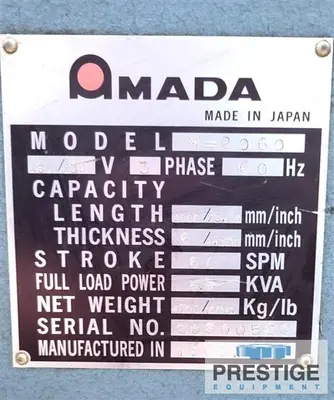 USED 1986 AMADA M-2060