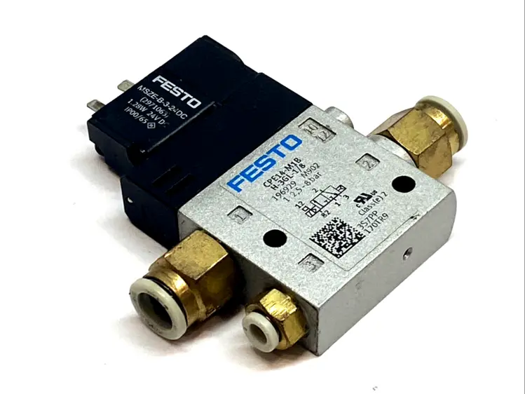 Used FESTO 2‑WAY SOLENOID VALVE 196929 Solenoid Valves | Maverick Industrial Sales #1106002
