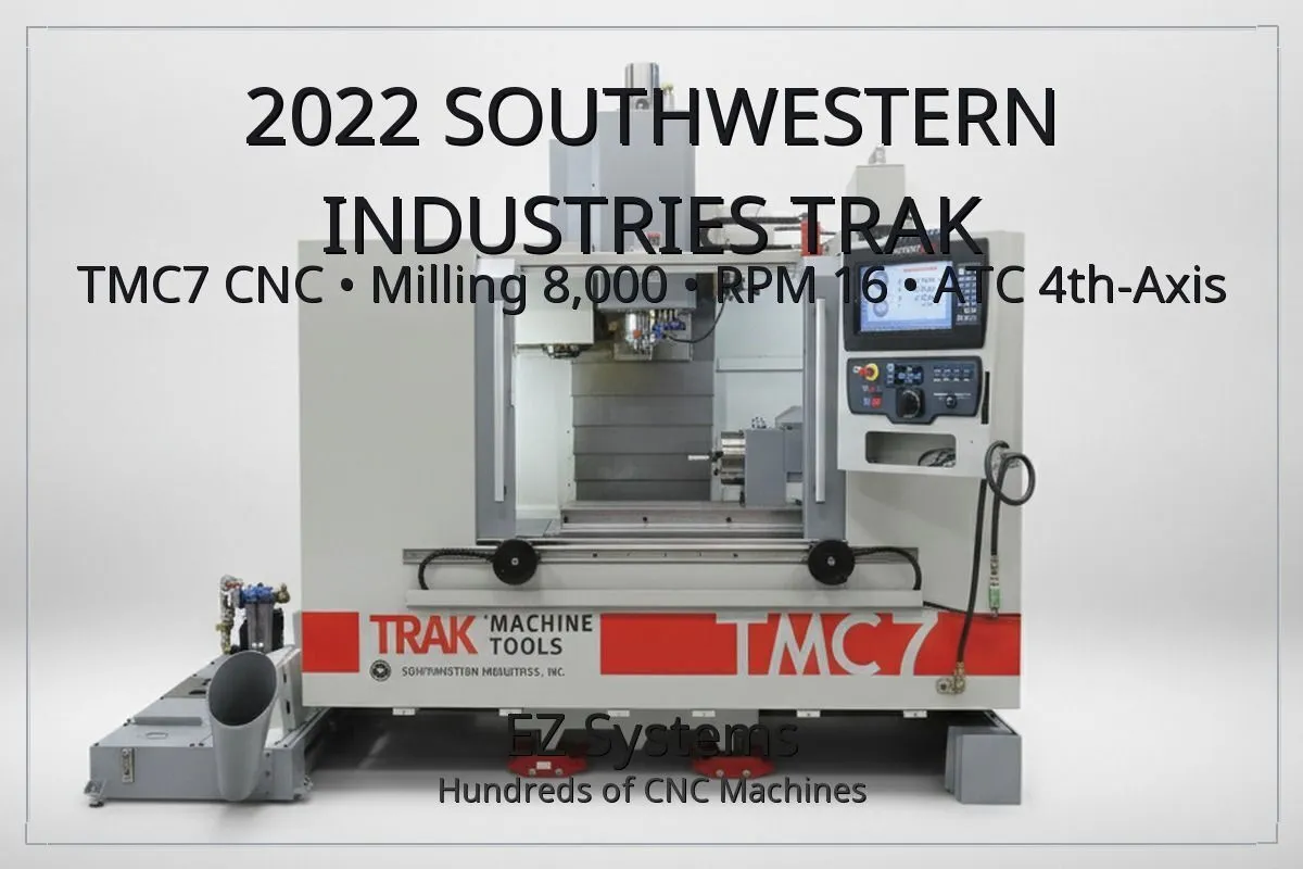 Used 2022 SOUTHWESTERN INDUSTRIES TRAK TMC7 Vertical Mills Washington US | [EZ] EZ Systems #1281249