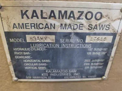 1993 KALAMAZOO INDUSTRIES H9AWV Saws | MD Equipment Services LLC (15)