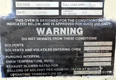 PRECISION QUINCY 40B-350 Ovens - Batch | Heat Treat Equipment Co. (12)