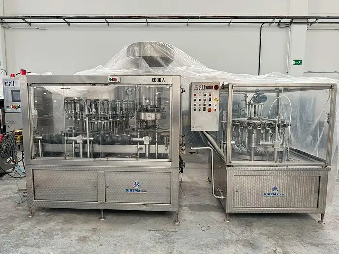 Used WINE BOTTLING LINE 4.000 BOTTLES/HOUR PET Water Bottle Lines | UCY Industrial GmbH #386289