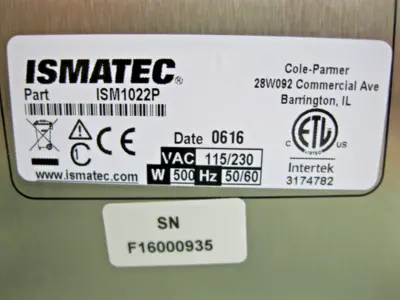 USED Ismatec ISM1022P