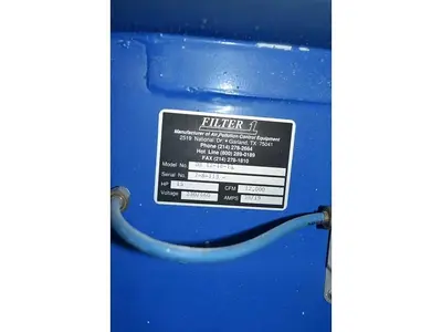 1997 24,000 CFM Filter 1 Dustron DB-12 Dust Booth | Dual 15HP (30HP) | 24’ Work Zone