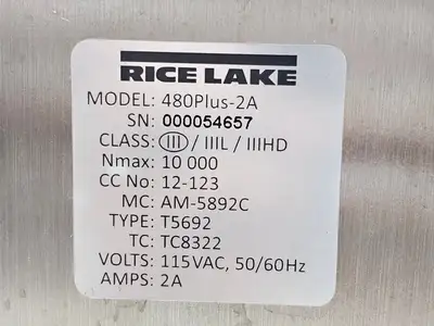 New | in-Stock RICE LAKE WEIGHING SYSTEMS 480PLUS-2A Shipping Supplies British Columbia CA | Lenmark #1440509