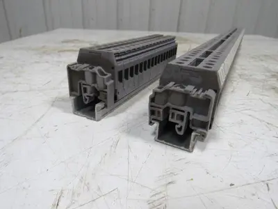 Entrelec 5120-M10/10 Gray Terminal Block Din Rail Strip 800V 55A Lot of 100