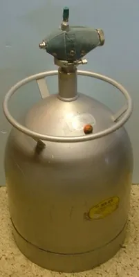 QTY. 1. DEWAR TANK 8 GALLON WITH 8 PIN CABLE CONNE...