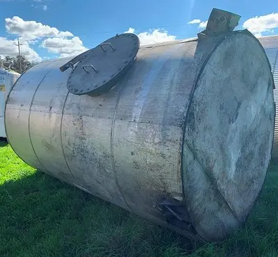 Tank, 2,100 Gallon, 316L Stainless Steel, UL 142 Rated, #S743620