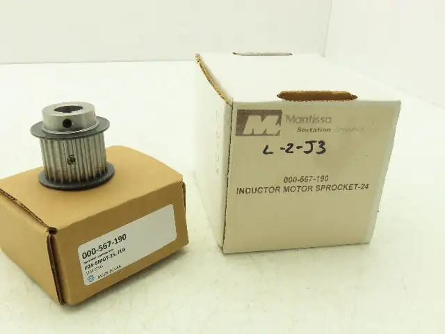 Mantissa 000-567-190 Inductor Motor Sprocket 24 Tooth 1-1/16" W