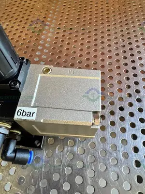 Used SMC EVBA1110-F02  PNEUMATIC BOOSTER REGULATOR / BOOSTER CYLINDER  0.1-1.0 MPA Regulators California US | Equipment Lab #1326926