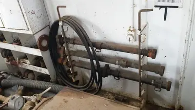 USED OILWELL S-640-5 TRIPLEX WELL SERVICING REVERSING MUD PUMP