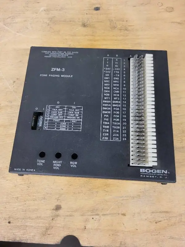 Bogen ZPM-3 Zone Paging Module Communications Board