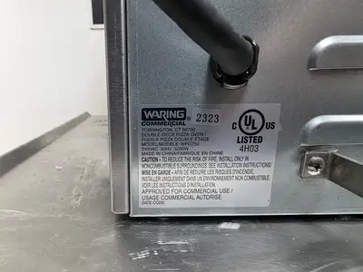 Used Waring Used Waring WPO750 Double Deck Countertop Pizza Oven Independent Chambers - 240V Pizza Equipment Illinois US | Falcon Restaurant Supply #1373554