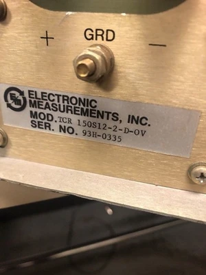 USED ELECTRONIC MEASUREMENTS INC TCR-150S12-2-D-0V