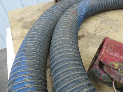 Flexmaster 3"ID x 23' Flexible Blue Chemical Transfer Hose Camlok Ends