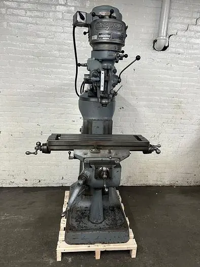 Bridgeport 9" x 32" 1 HP, 8-Speed Ram Type J-Head Vertical Milling Machine & R8 Collets