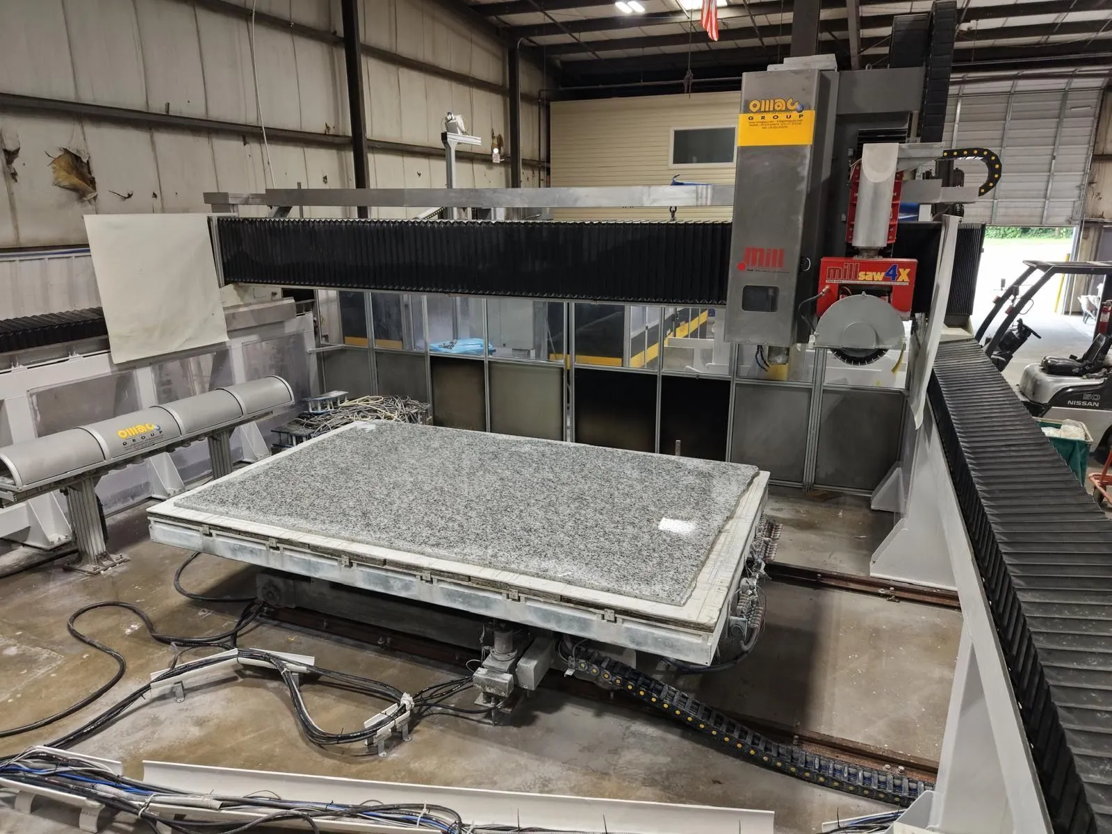 Used 2017 OMAG Mill Saw Dual Table Stone Equipment North Carolina US | STONE EQUIPMENT WAREHOUSE #1388770