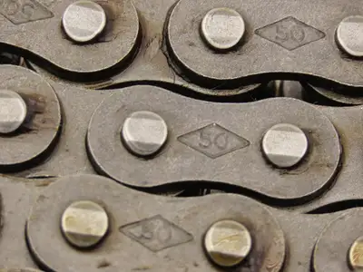 Diamond DMD-50-3R-10FT Riveted #50 Roller Chain 3 Strand 5/8" Pitch 10' Length