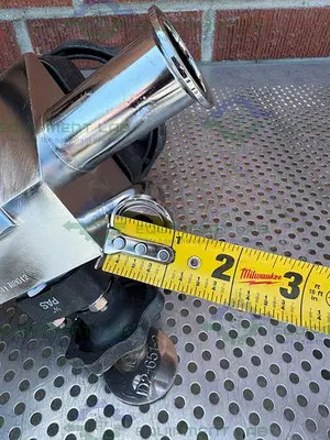 USED 4 ITT PURE FLO STAINLESS STEEL DIAPHRAGM VALVE W/ 1/2" - 1 1/2 SANITARY FITTINGS