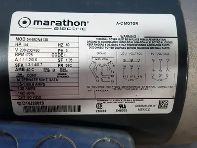 USED MARATHON ELECTRIC 5K49DN4130